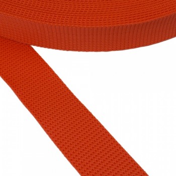 Cotton belt, narrow fabric, webbing tape in 30mm width and Orange Color 