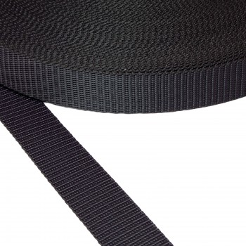 Polyamide belt, narrow fabric in 38 mm width and ink Color 