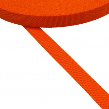 Synthetic Polyester Belt in Fluorescent Orange Color Width 25mm
