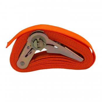 Belt with Mechanism for Tying Synthetic Polyester Fluo Orange Color 25mm
