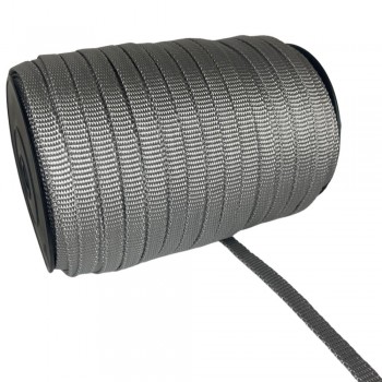 Synthetic belt, narrow fabric, webbing tape, in 10mm width and Grey Color