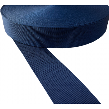 Synthetic belt, narrow fabric, webbing tape in 50mm width and Blue Color