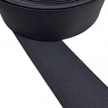 Flat Elastic Medium Intensity Synthetic Width 25 mm Color Khaki Thickness 2.0 mm