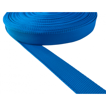 Trimming, webbing tape synthetic 22mm width in royal blue color