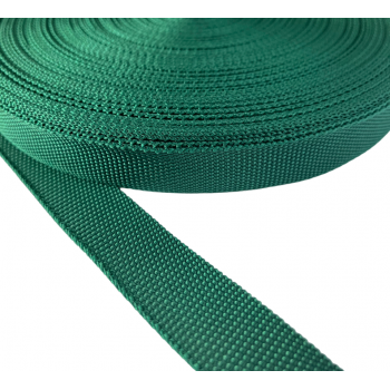 Trimming, webbing tape Synthetic Soft Green 22mm Thickness 0.7 mm