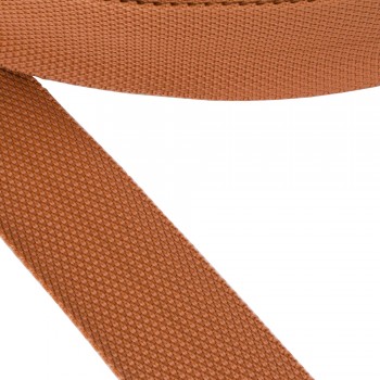  Synthetic  flexible, webbing tape, trimming in 30mm widht and Terracotta Color