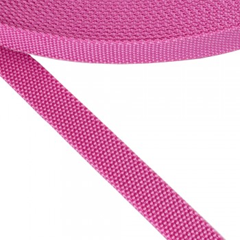 Synthetic  narrow fabric, webbing tape, trimming  20mm width and Magenta Color