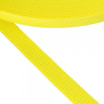 Synthetic  webbing tape, trimming in 20mm width and Fluorescent Yellow Color Fluo