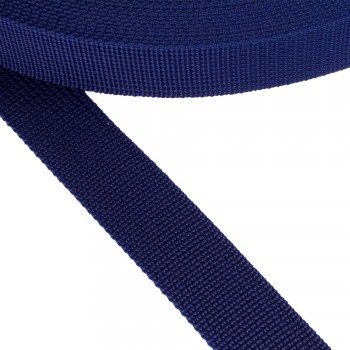 Stiff belt, narrow fabric, webbing tape in 40mm width and Blue Color