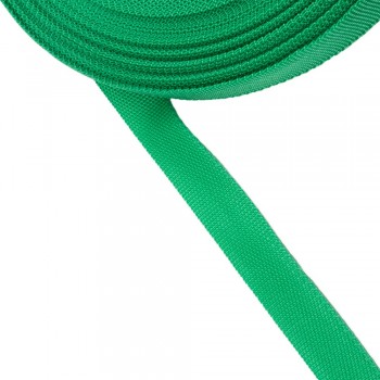 Trimming, webbing tape Synthetic Soft Green 22mm Thickness 0.7 mm
