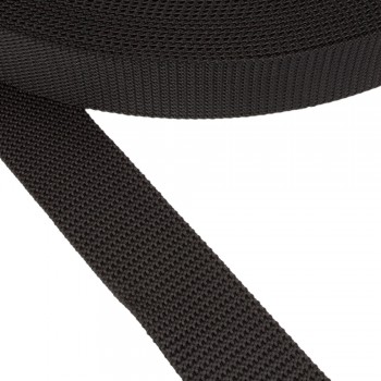Strap Synthetic Belt Hard Color Black Width 40 mm Thickness 2.5 mm