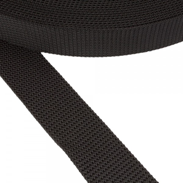 Strap Synthetic Belt Hard Color Black Width 40 mm Thickness 2.5 mm