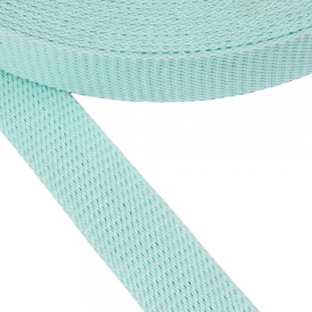 Cotton belt, narrow fabric, webbing tape 30mm width and Light Blue Chalk Color