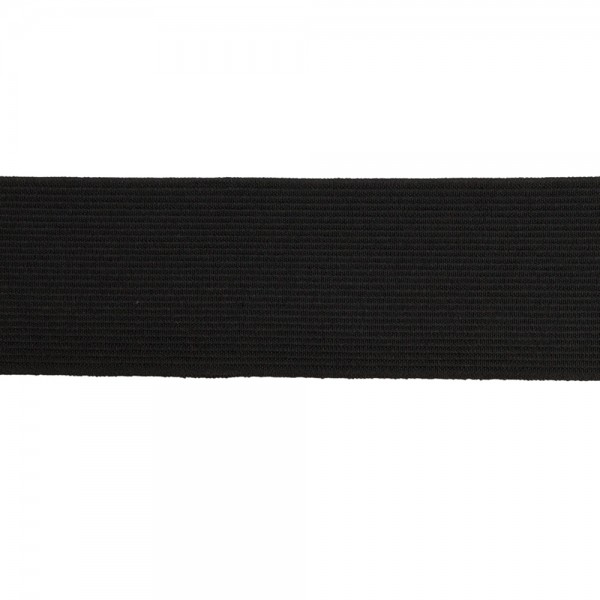 Elastic tape 50mm width in black color
