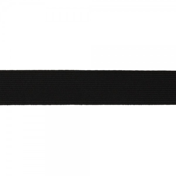 Elastic tape 30mm width in black color