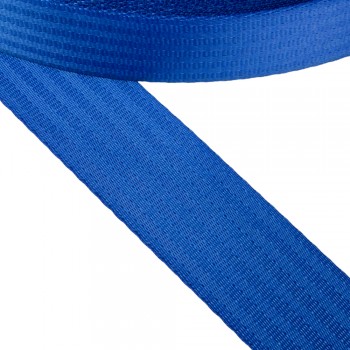 Synthetic  strap, narrow fabric, webbing tape  47mm width and Royal Blue Color