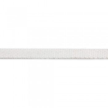 Trimming, webbing tape synthetic 7mm width in White color