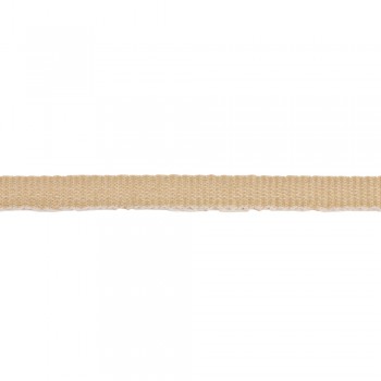 Trimming, webbing tape synthetic 5mm width in Beige color