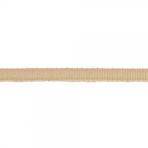 Trimming, webbing tape synthetic 5mm width in Beige color