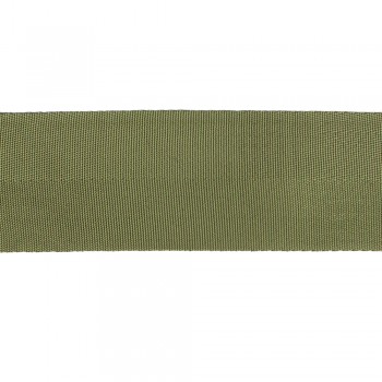 Synthetic military narrow fabric, webbing tape in 80mm width and Khaki Color