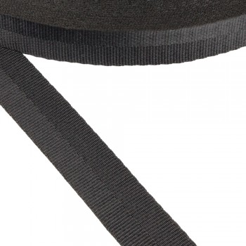 Synthetic belt, narrow fabric, webbing tape, in 20mm width and Black Color