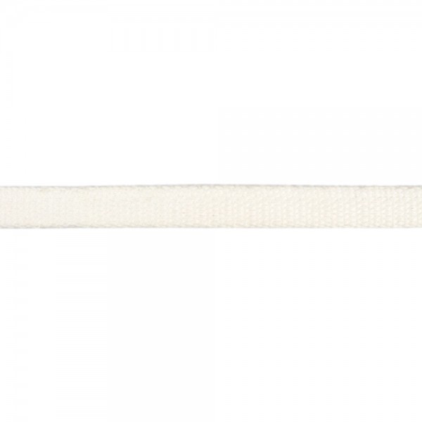 Cotton stiff harness, narrow fabric, webbing tape in 12mm width and White Color