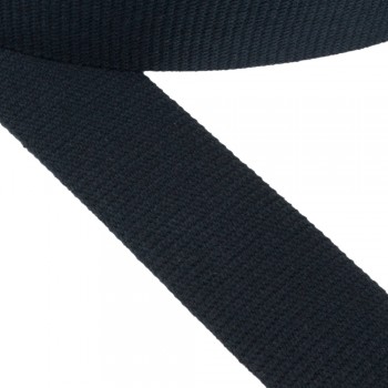 Cotton  webbing, belt, narrow fabric, webbing tape 57mm width and Black Color 