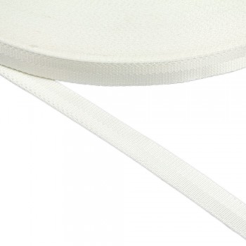 Polyester flexible safety belt, strap,webbing tape in 20mm width and White Color