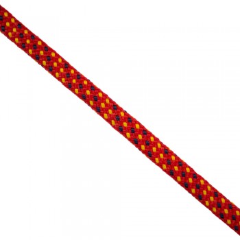 Strap Synthetic Semi-Hard Red Woven with Blue and Yellow 15 mm Thickness 2 mm