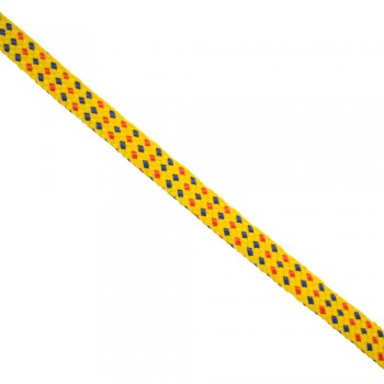 Synthetic  webbing tape, in 15mm width and Yellow Color with Blue Orange weave