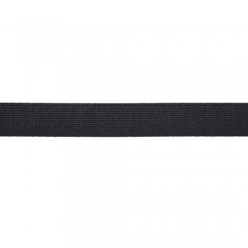 Elastic tape 25mm width in black color