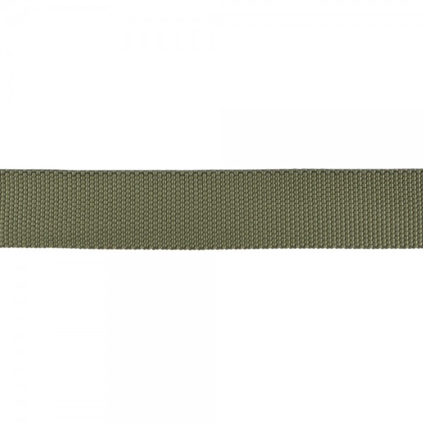 Polyamide narrow fabric, webbing tape, trimming in 30mm width and Khaki Color