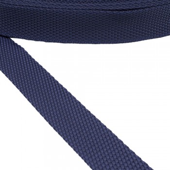 Synthetic,  webbing tape, resistant ,trimming in 25mm width and Blue Color