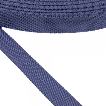 Synthetic  narrow fabric, webbing tape , trimming in 20mm width and Blue Color