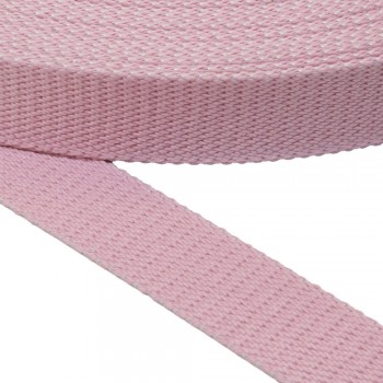 Cotton belt, narrow fabric, webbing tape, in 30mm width and Pink Color