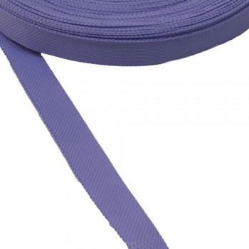 Trimming, webbing tape synthetic 15mm width in purple color