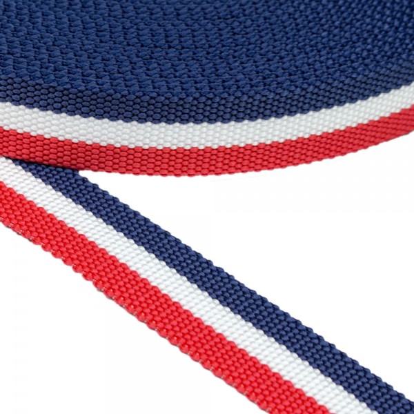 Strap Synthetic Belt Hard Multicolor with Stripes 30 mm Thickness 2.5 mm