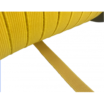 Elastic tape 15mm width in yellow color